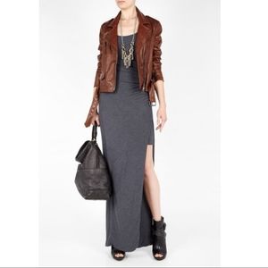 ELIZABETH AND JAMES Jones Rib Knit Maxi Dress 0 XS